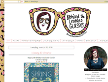 Tablet Screenshot of behindtheleopardglasses.com
